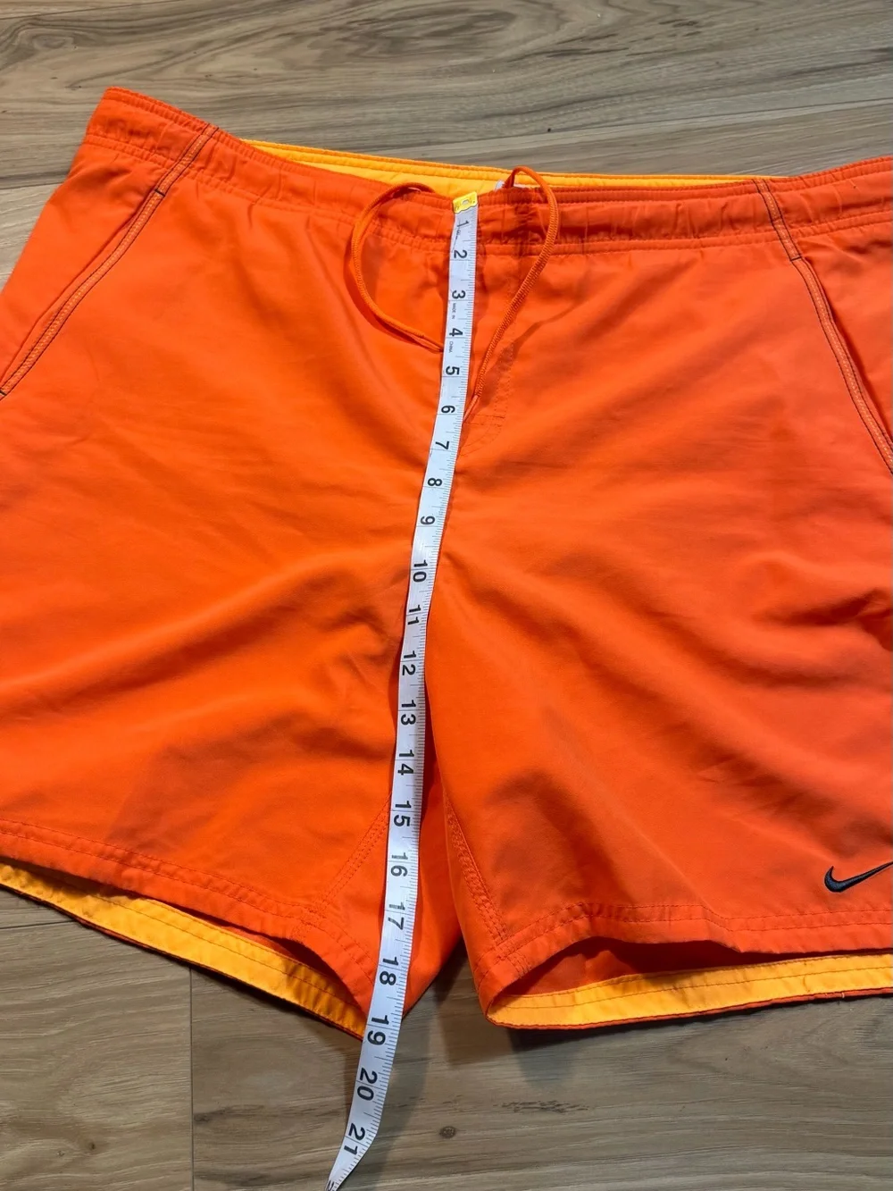 Nike Orange Athletic Swim/Board Shorts